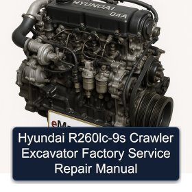 Hyundai R260lc-9s Crawler Excavator Factory Service Repair Manual
