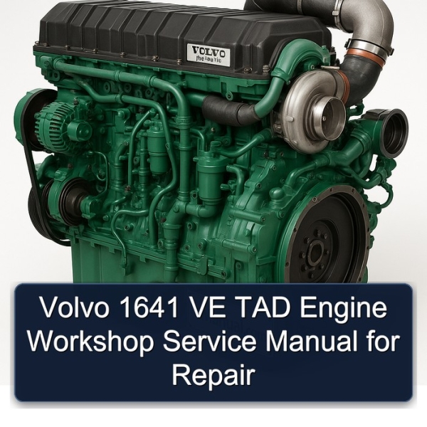 Volvo 1641 VE TAD Engine Workshop Service Manual for Repair