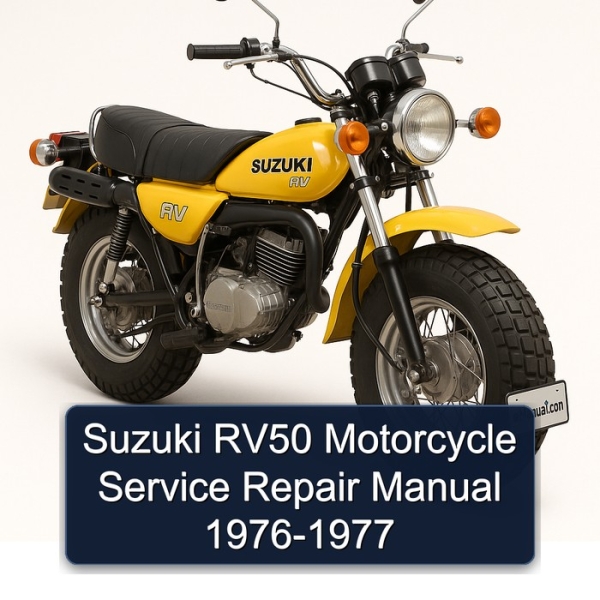 Suzuki RV50 Motorcycle Service Repair Manual 1976-1977