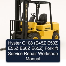 Hyster G108 (E45Z E50Z E55Z E60Z E65Z) Forklift Service Repair Workshop Manual