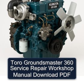 Toro Groundsmaster 360 Service Repair Workshop Manual Download PDF