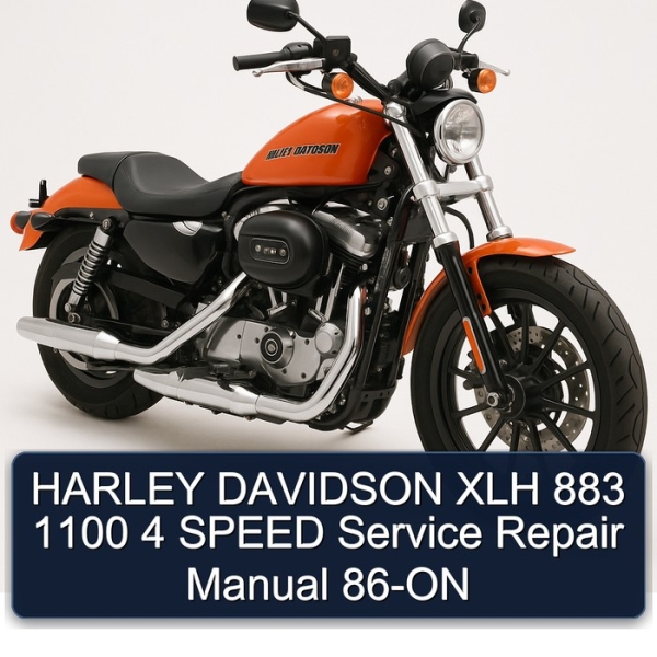 HARLEY DAVIDSON XLH 883 1100 4 SPEED Service Repair Manual 86-ON