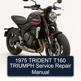1975 TRIDENT T160 TRIUMPH Service Repair Manual