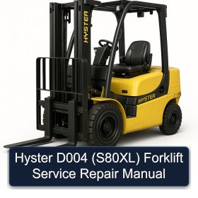 Hyster D004 (S80XL) Forklift Service Repair Manual