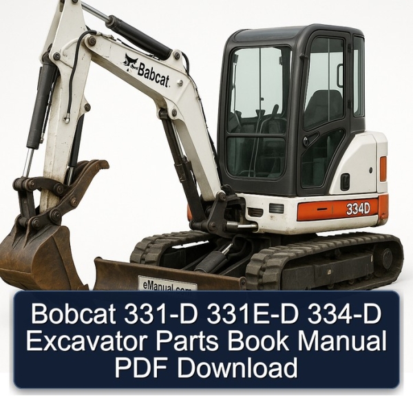 Bobcat 331-D 331E-D 334-D Excavator Parts Book Manual PDF Download