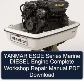 YANMAR ESDE Series Marine DIESEL Engine Complete Workshop Repair Manual PDF Download