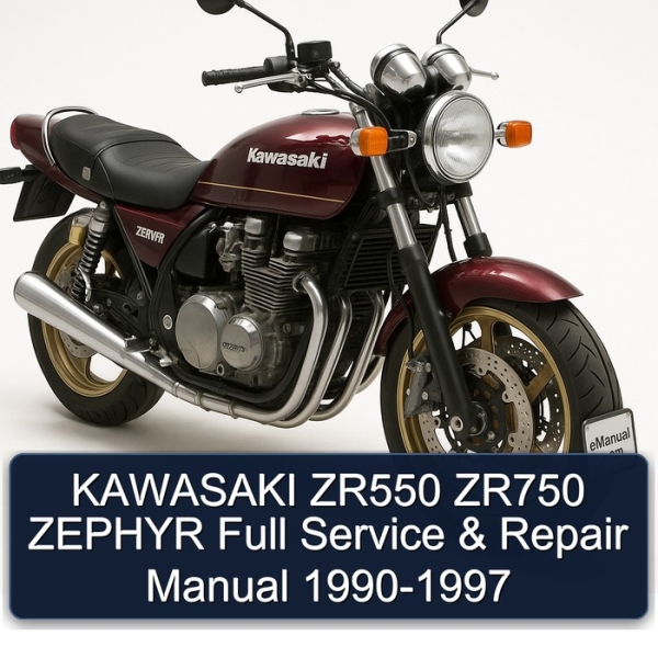 KAWASAKI ZR550 ZR750 ZEPHYR Full Service & Repair Manual 1990-1997