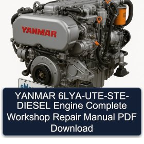 YANMAR 6LYA-UTE-STE- DIESEL Engine Complete Workshop Repair Manual PDF Download