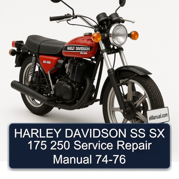HARLEY DAVIDSON SS SX 175 250 Service Repair Manual 74-76