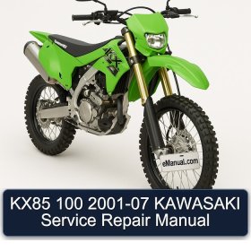 KX85 100 2001-07 KAWASAKI Service Repair Manual