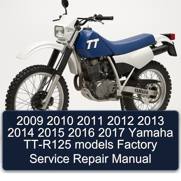 2009 2010 2011 2012 2013 2014 2015 2016 2017 Yamaha TT-R125 models Factory Service Repair Manual