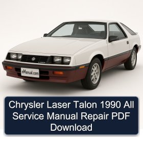 Chrysler Laser Talon 1990 All Service Manual Repair PDF Download