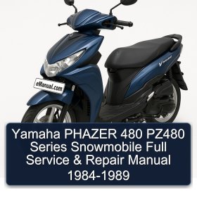 Yamaha PHAZER 480 PZ480 Series Snowmobile Full Service & Repair Manual 1984-1989