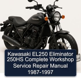 Kawasaki EL250 Eliminator 250HS Complete Workshop Service Repair Manual 1987-1997