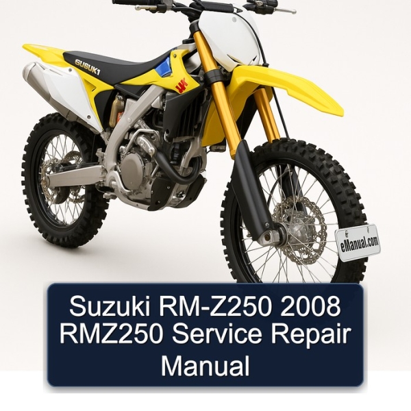 Suzuki RM-Z250 2008 RMZ250 Service Repair Manual