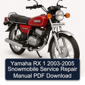 Yamaha RX 1 2003-2005 Snowmobile Service Repair Manual PDF Download
