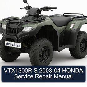 VTX1300R S 2003-04 HONDA Service Repair Manual