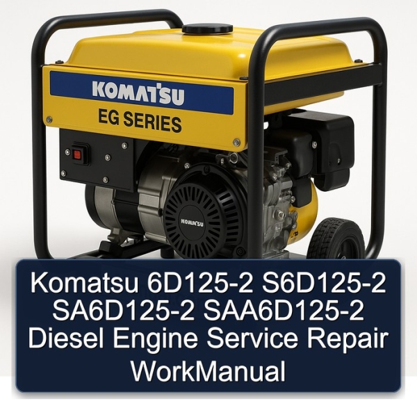 Komatsu 6D125-2 S6D125-2 SA6D125-2 SAA6D125-2 Diesel Engine Service Repair WorkManual