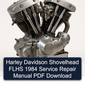 Harley Davidson Shovelhead FLHS 1984 Service Repair Manual PDF Download