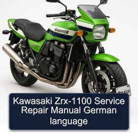 Kawasaki Zrx-1100 Service Repair Manual German language