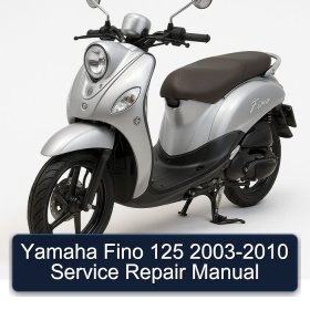 Yamaha Fino 125 2003-2010 Service Repair Manual