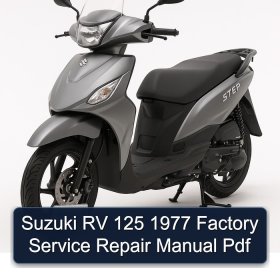 Suzuki RV 125 1977 Factory Service Repair Manual Pdf