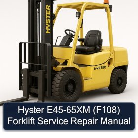 Hyster E45-65XM (F108) Forklift Service Repair Manual