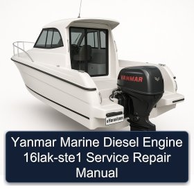 Yanmar Marine Diesel Engine 16lak-ste1 Service Repair Manual