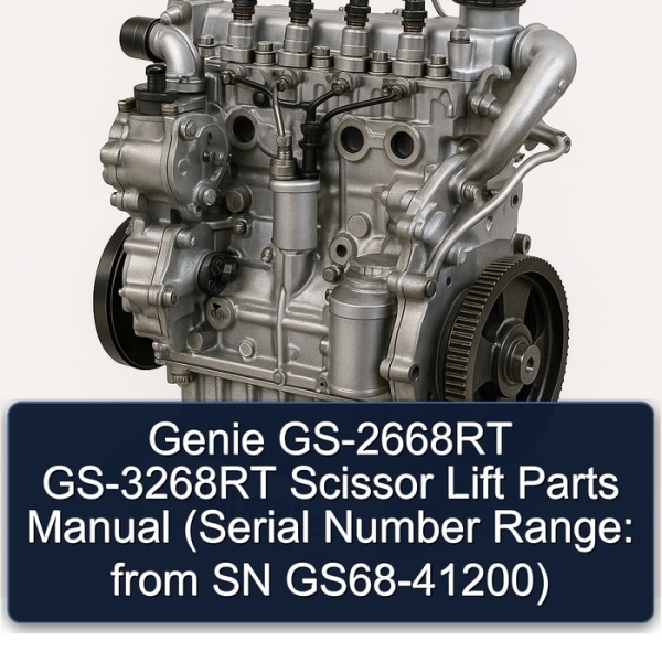 Genie GS-2668RT GS-3268RT Scissor Lift Parts Manual (Serial Number Range: from SN GS68-41200)