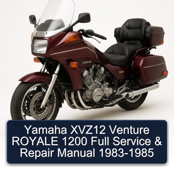 Yamaha XVZ12 Venture ROYALE 1200 Full Service & Repair Manual 1983-1985