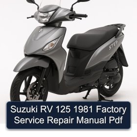 Suzuki RV 125 1981 Factory Service Repair Manual Pdf
