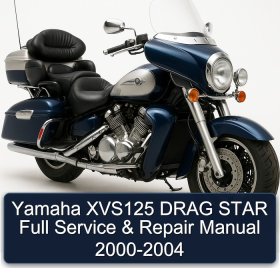 Yamaha XVS125 DRAG STAR Full Service & Repair Manual 2000-2004