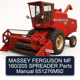 MASSEY FERGUSON MF 160/205 SPREADER Parts Manual 651276M92