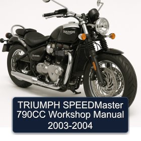 TRIUMPH SPEEDMaster 790CC Workshop Manual 2003-2004