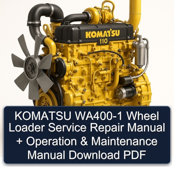 KOMATSU WA400-1 Wheel Loader Service Repair Manual + Operation & Maintenance Manual Download PDF