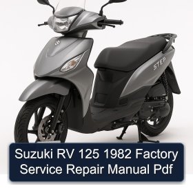 Suzuki RV 125 1982 Factory Service Repair Manual Pdf
