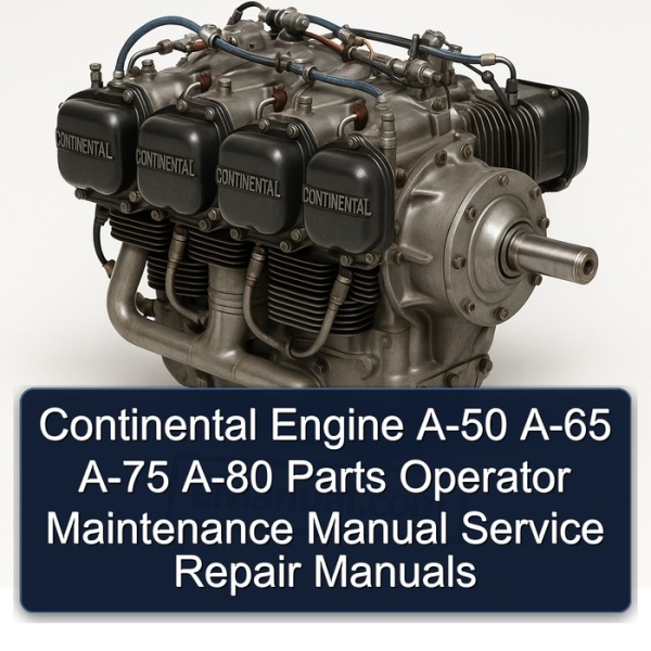 Continental Engine A-50 A-65 A-75 A-80 Parts Operator Maintenance Manual Service Repair Manuals