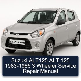 Suzuki ALT125 ALT 125 1983-1986 3 Wheeler Service Repair Manual