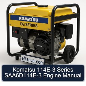 Komatsu 114E-3 Series SAA6D114E-3 Engine Manual