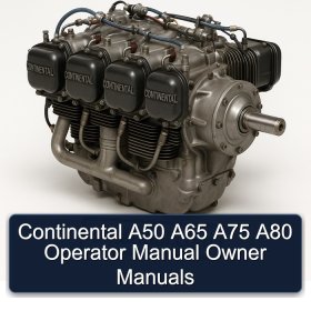 Continental A50 A65 A75 A80 Operator Manual Owner Manuals