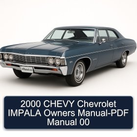 2000 CHEVY Chevrolet IMPALA Owners Manual-PDF Manual 00