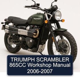 TRIUMPH SCRAMBLER 865CC Workshop Manual 2006-2007