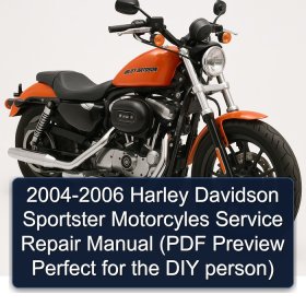 2004-2006 Harley Davidson Sportster Motorcyles Service Repair Manual (PDF Preview Perfect for the DIY person)