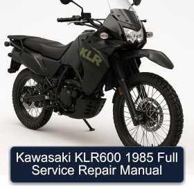 Kawasaki KLR600 1985 Full Service Repair Manual