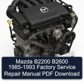 Mazda B2200 B2600 1985-1993 Factory Service Repair Manual PDF Download