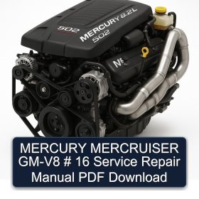 MERCURY MERCRUISER GM-V8 # 16 Service Repair Manual PDF Download