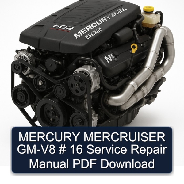 MERCURY MERCRUISER GM-V8 # 16 Service Repair Manual PDF Download