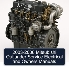 2003-2008 Mitsubishi Outlander Service Electrical and Owners Manuals