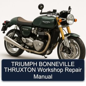 TRIUMPH BONNEVILLE THRUXTON Workshop Repair Manual