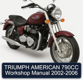 TRIUMPH AMERICAN 790CC Workshop Manual 2002-2006